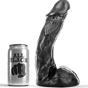 ALL Black Dildo met natuurlijke vorm 23 x 5 cm ALL Black Dildo met natuurlijke vorm 23 x 5 cm - Afbeelding 1