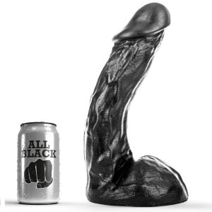 ALL Black Dildo met natuurlijke vorm en G-spot stimulatie ALL Black Dildo met natuurlijke vorm en G-spot stimulatie - Afbeelding 4