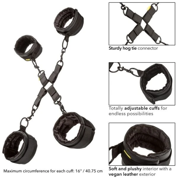 Calexotics Boundless Hog Tie Handschellen und Fußfesseln Set