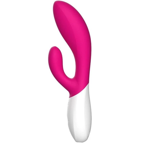 Lelo INA Wave 2 Vibrator met clitorisstimulator en WaveMotion-technologie Cerise