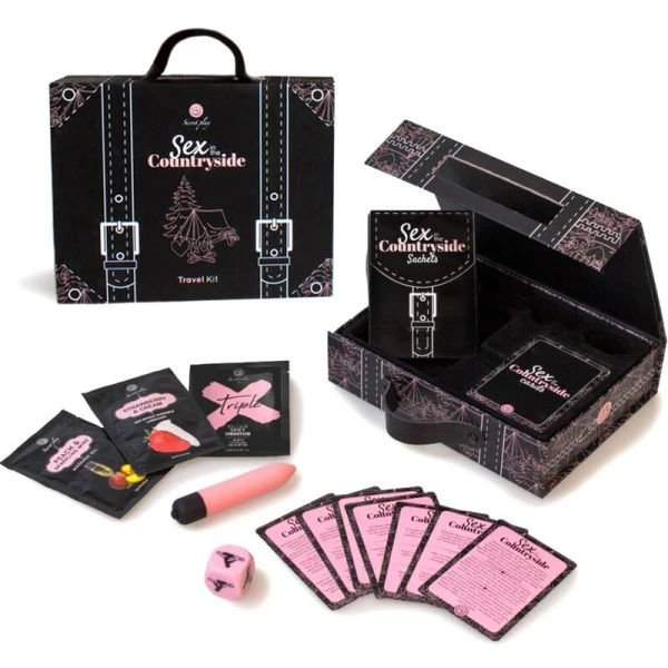 Secretplay 100% Games Sex in the Countryside Travel Kit – Erotisches Partyspiel für Paare