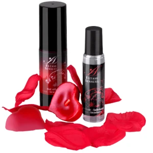 Extase Sensual Red Temptation Chest with Strawberry Oil and Lubricant