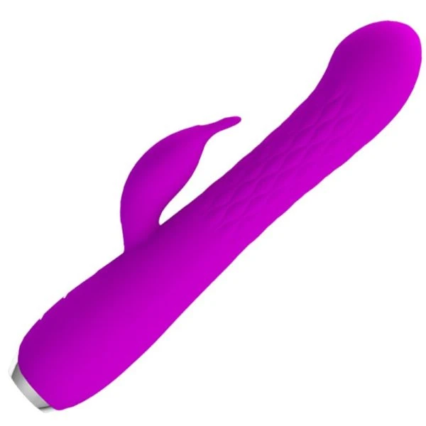 High Tech Pretty Love Molly Vibrator with Rotation and 12 Modes, Purple
