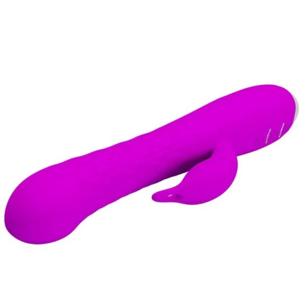 High Tech Pretty Love Molly Vibrator with Rotation and 12 Modes, Purple