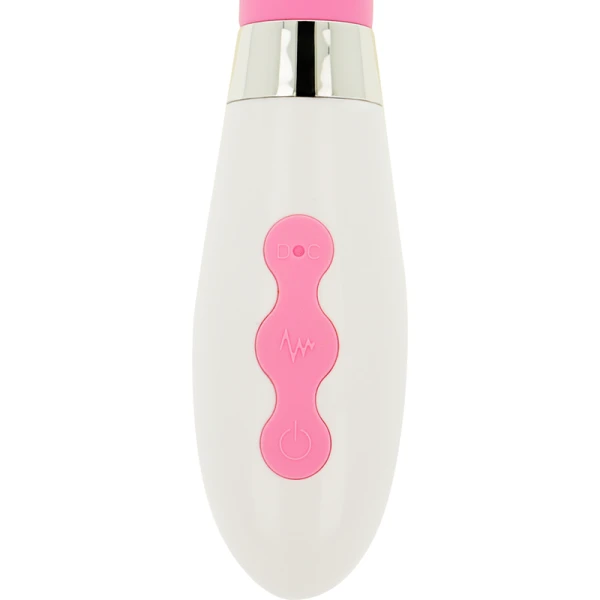 Ohmama Stimulating Auflegevibrator mit Klitorisstimulator, 10 Modi, USB-wiederaufladbar