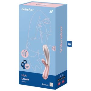 Satisfyer Connect Hot Lover Rabbit-Vibrator met verwarmingsfunctie, Roze & Beige Satisfyer Connect Hot Lover Rabbit-Vibrator met verwarmingsfunctie, Roze & Beige - Afbeelding 4