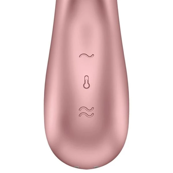 Satisfyer Connect Hot Lover Rabbit-Vibrator met verwarmingsfunctie, Roze & Beige Satisfyer Connect Hot Lover Rabbit-Vibrator met verwarmingsfunctie, Roze & Beige