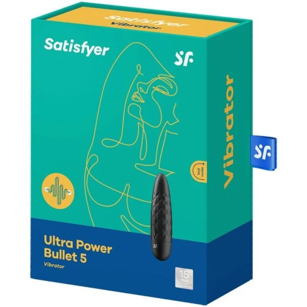 Satisfyer Vibrator Ultra Power Bullet 5 Mini-Vibrator Clitorisstimulatie Zwart
