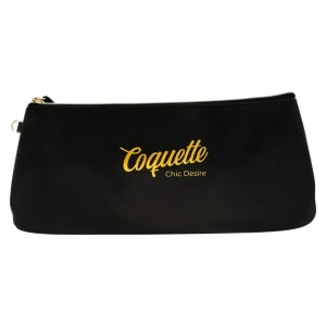 Coquette Chic Desire toilettas voor seksspeeltjes, zwart met gouden logo