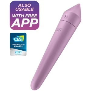 Satisfyer Connect Ultra Power Bullet 8 Mini-Vibrator met app-bediening, paars