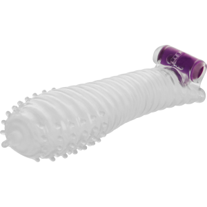 Ohmama gestructureerde penisomhulsel met vibrerende bal, 15 cm Ohmama gestructureerde penisomhulsel met vibrerende bal, 15 cm - Afbeelding 1