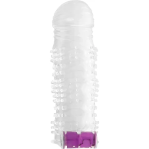 Ohmama gestructureerde penis-sleeve met vibrerende bal, 13 cm