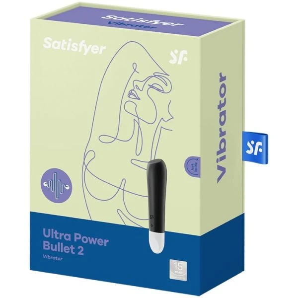 Satisfyer Vibrator Ultra Power Bullet 2 Clitoral Vibrator black
