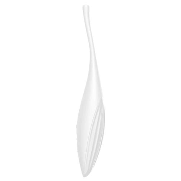 Satisfyer Connect Twirling Joy Clitorisvibrator met app-bediening, siliconen, wit