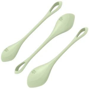 Satisfyer Yoni Power 2 Trainingsset liefdeballen Groen