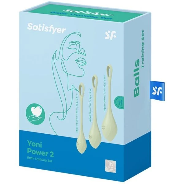 Satisfyer Yoni Power 2 Trainingsset Liebeskugeln Grün