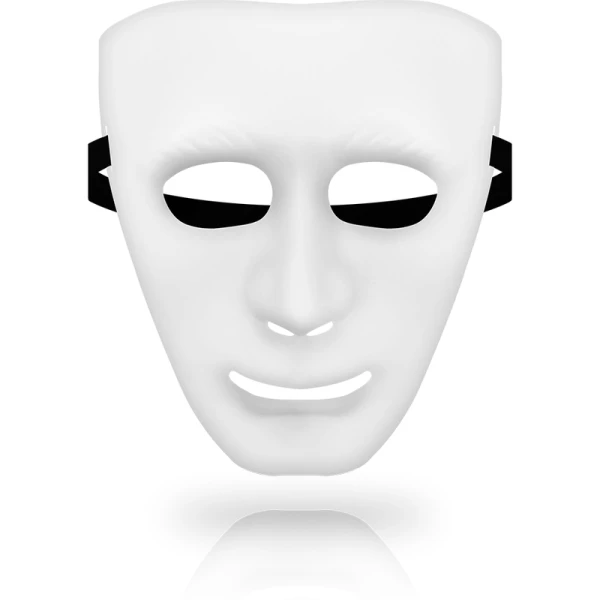 Ohmama Masks witte fetisjmasker, one size