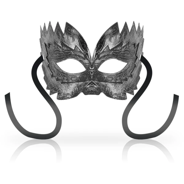 Ohmama Masks Antizaz-Maske in Venetiaanse stijl Zilver