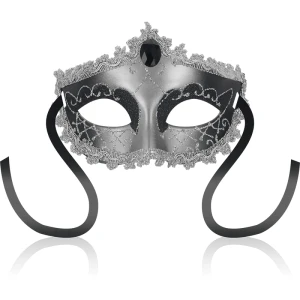 Ohmama Masks Venetiaans masker met zwarte diamant