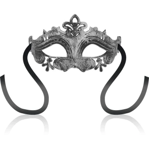 Ohmama Masks Venezianische Maske silber mit Satinband