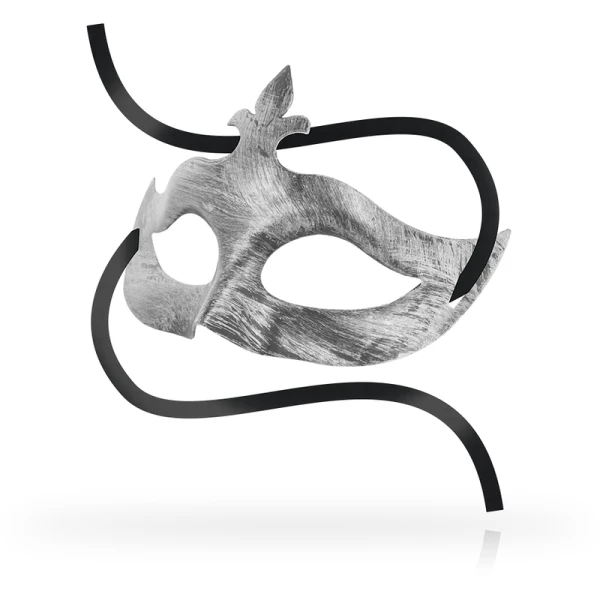Ohmama Masks Fleur de Lis Maske Silber im venezianischen Stil Ohmama Masks Fleur de Lis Maske Silber im venezianischen Stil