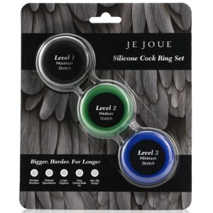 JE Joue Silikon-Penisring-Set mit 3 Ringen JE Joue Silikon-Penisring-Set mit 3 Ringen – Bild 2