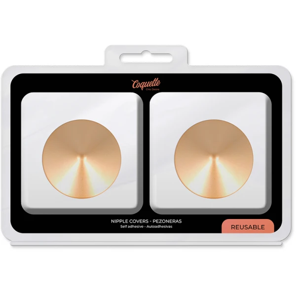 Coquette Accessories Nippelbedekkers Gouden Cirkels herbruikbaar