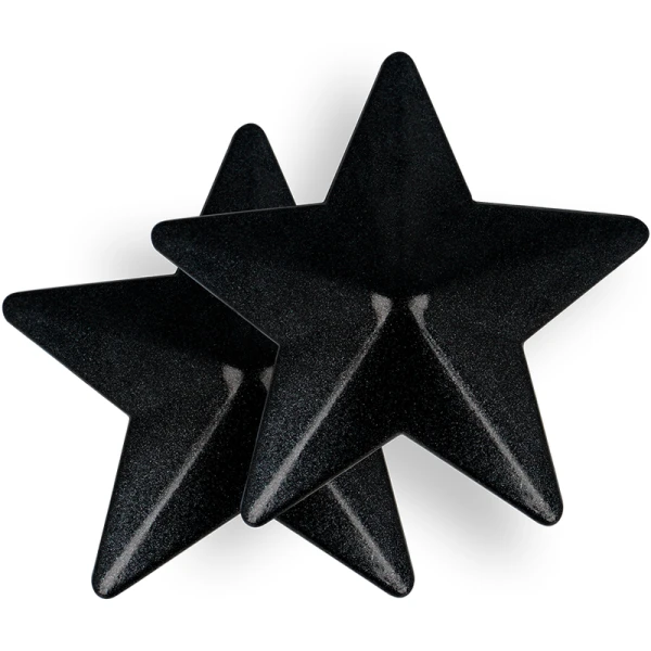 Coquette Accessories Nippelbedekkingen met zwarte sterren, herbruikbaar Coquette Accessories Nippelbedekkingen met zwarte sterren, herbruikbaar