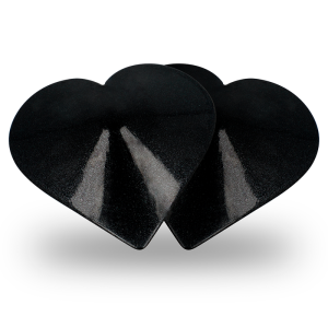 Coquette Accessories Nippelabdeckungen met zwarte hartjes, herbruikbaar Coquette Accessories Nippelabdeckungen met zwarte hartjes, herbruikbaar - Afbeelding 4
