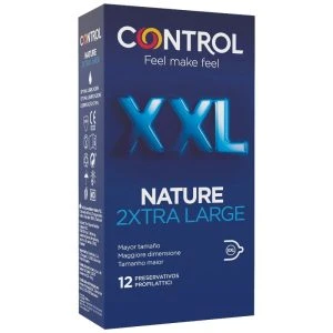Control Nature 2xtra Large XXL Kondome, 12 Stück, Nennbreite 6 cm