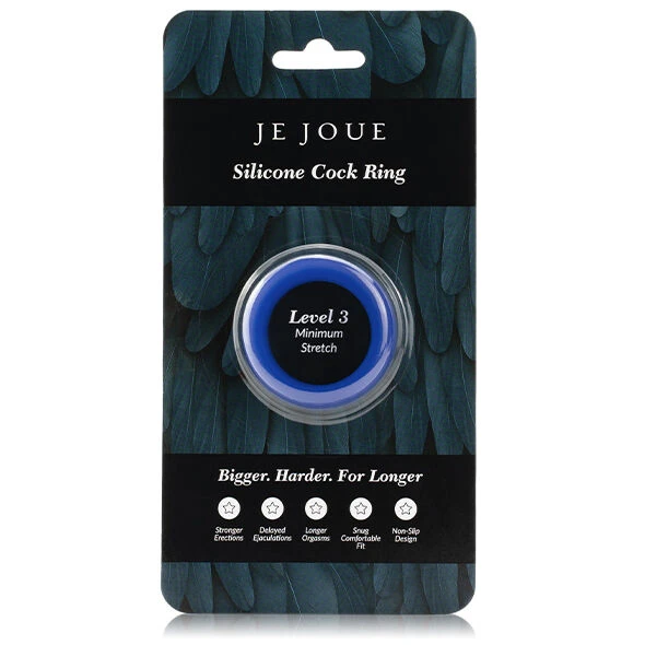 JE Joue Penisring van siliconen voor minimale afknelling, blauw JE Joue Penisring van siliconen voor minimale afknelling, blauw