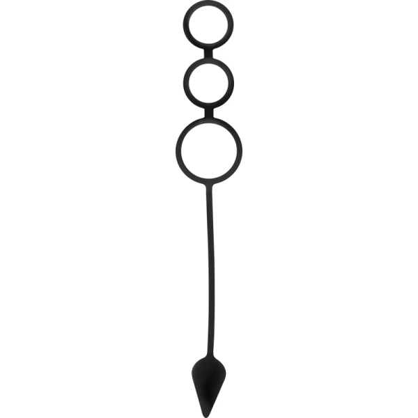 Ohmama Fetish Silikon-Penisring en Anaalplug 3-in-1