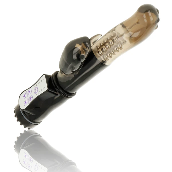 Ohmama Vibrators Rotator-Vibrator met Dolfijn-Klitoris-Stimulator, 22,5 cm Ohmama Vibrators Rotator-Vibrator met Dolfijn-Klitoris-Stimulator, 22,5 cm