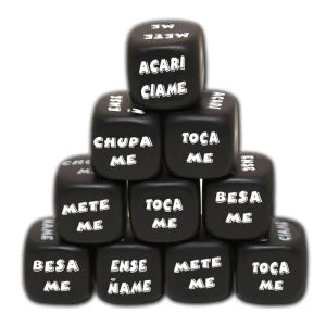 Diablo Picante Erotic Action Dice black
