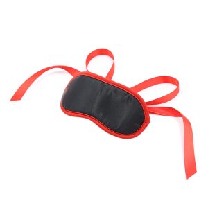 Ohmama fetisjmasker met rode randen, zwart Ohmama fetisjmasker met rode randen, zwart - Afbeelding 5