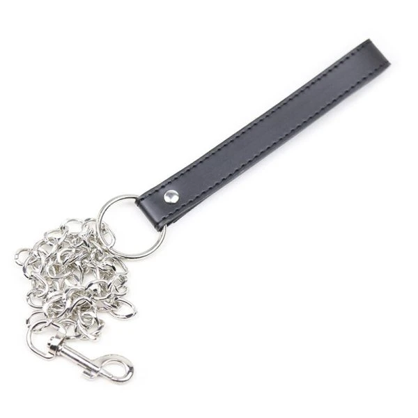 Ohmama Fetish-Submission-Halskette met 3 ringen en leiband