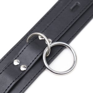 Ohmama Fetish-Submission-Halskette met 3 ringen en leiband Ohmama Fetish-Submission-Halskette met 3 ringen en leiband - Afbeelding 2