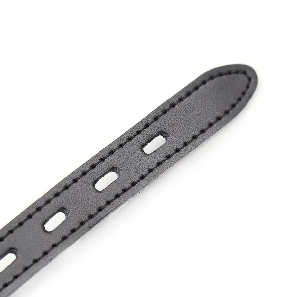 Ohmama siliconen balgag met leren riem en hangslot