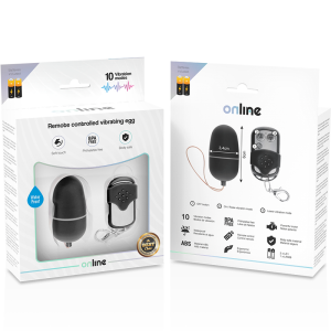 Online trillend ei met afstandsbediening, 10 standen, 6 cm, Zwart Online trillend ei met afstandsbediening, 10 standen, 6 cm, Zwart - Afbeelding 5