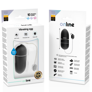 Online Zwart waterdicht vibratie-ei met 10 standen Online Zwart waterdicht vibratie-ei met 10 standen - Afbeelding 4