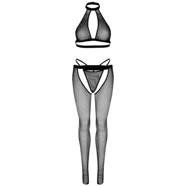 LEG Avenue Sets Fischnetztop, G-String en Panty 3-delig LEG Avenue Sets Fischnetztop, G-String en Panty 3-delig