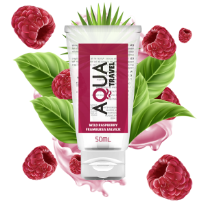 Aqua Travel water-based lubricant with wild raspberry flavor 50 ml Aqua Travel water-based lubricant with wild raspberry flavor 50 ml - Image 1