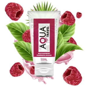 Aqua Travel Gleitmittel auf Wasserbasis mit Waldhimbeergeschmack 50 ml