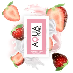 Aqua Travel water-based lubricant with strawberry cream flavor 6 ml