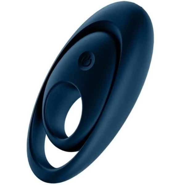 Satisfyer Ring Glorious Duo Vibrator Penisring met Balring Blauw