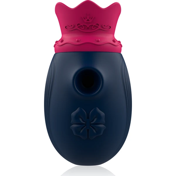 Intense clitorisstimulator met 10 zuig- en 10 likmodi blauw