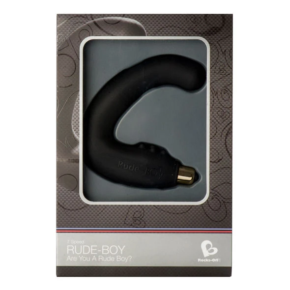 Rocks-off Rude-Boy Anale vibrator voor prostaatmassage, 7 standen, zwart