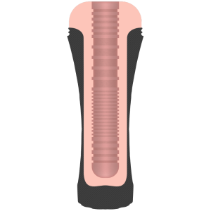 Jamyjob Masturbator met Vagina-ingang en Drukregulering, 23,5 cm Jamyjob Masturbator met Vagina-ingang en Drukregulering, 23,5 cm - Afbeelding 3