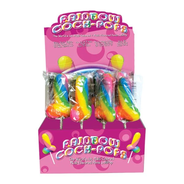 Pride Penislutscher Regenboogstaart Lolly meerkleurig