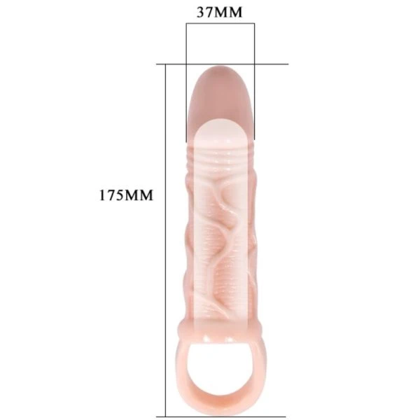 Baile FOR HIM Penisverlängerungshülle met teugel 13,5 cm vleeskleurig